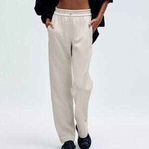 Lululemon Softstreme High-Rise Pant Bone Cream White Wide Leg Lounge Sweats